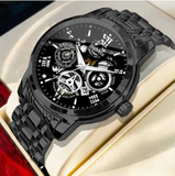 Men Watch Waterproof Stainless Steel Business Fashion Watch For Men Analog Multifunction Chronograph