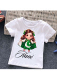 Kids 14 August Customize Picture &amp; Name T-shirt