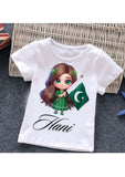 Kids 14 August Customize Picture &amp; Name T-shirt