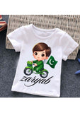 Kids 14 August Customize Picture &amp; Name T-shirt